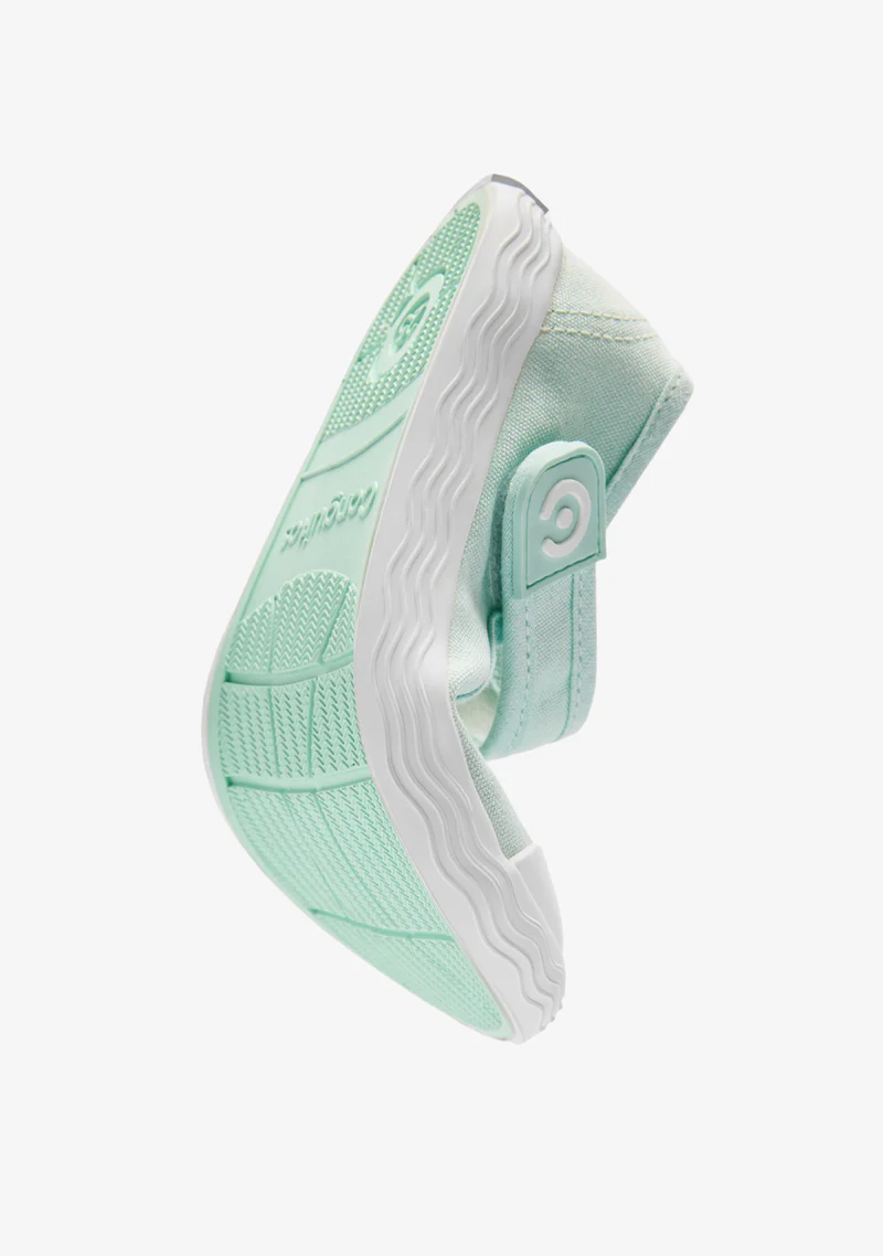 Merceditas Barefoot Lona Verde Goflex - Imagen 5