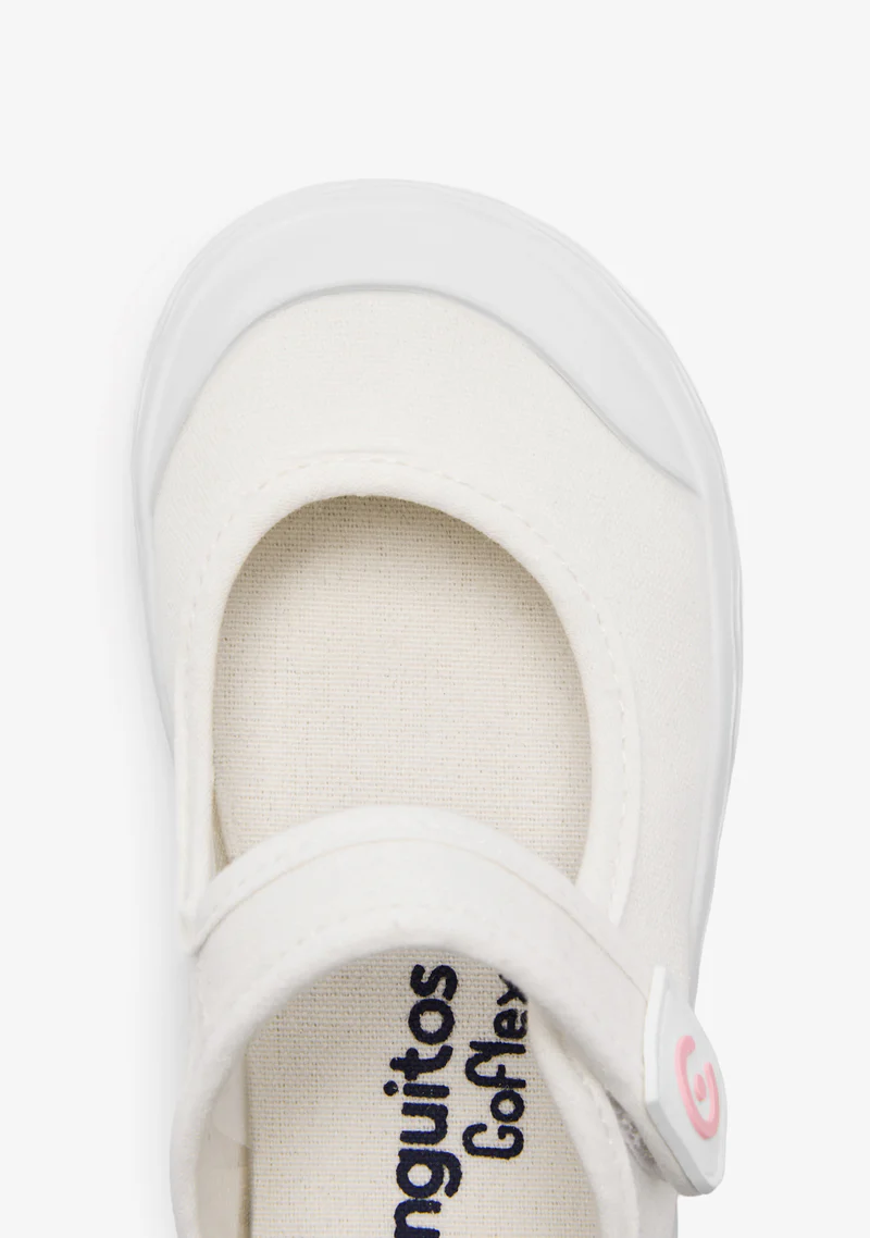 Merceditas Goflex Barefoot Lona Blanca - Imagen 5